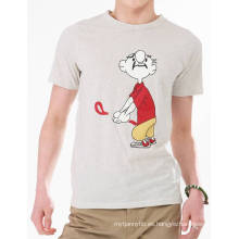 Funny Cartoon Printed Fashion Men Wholesale Custom Cotton Summer T Shirt